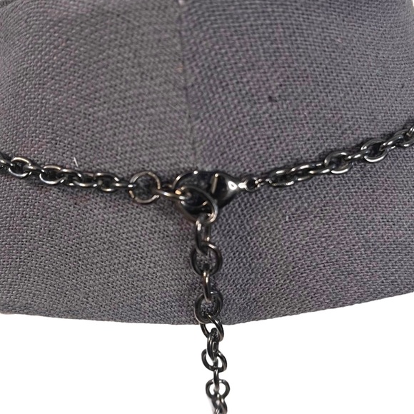 🎉HP! ❤️ RJ Graziano Vintage Black Beaded Box Chain Bib Necklace - Picture 4 of 8